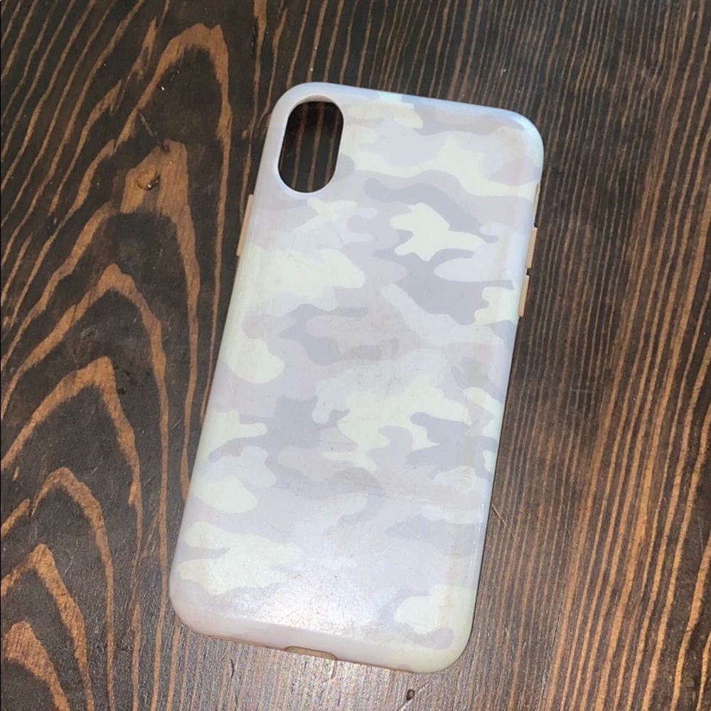 Velvet Caviar White Camo iPhone Case